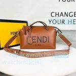 Replica Fend1 By The Way Boston Crossbody Bag Brown Calfskin